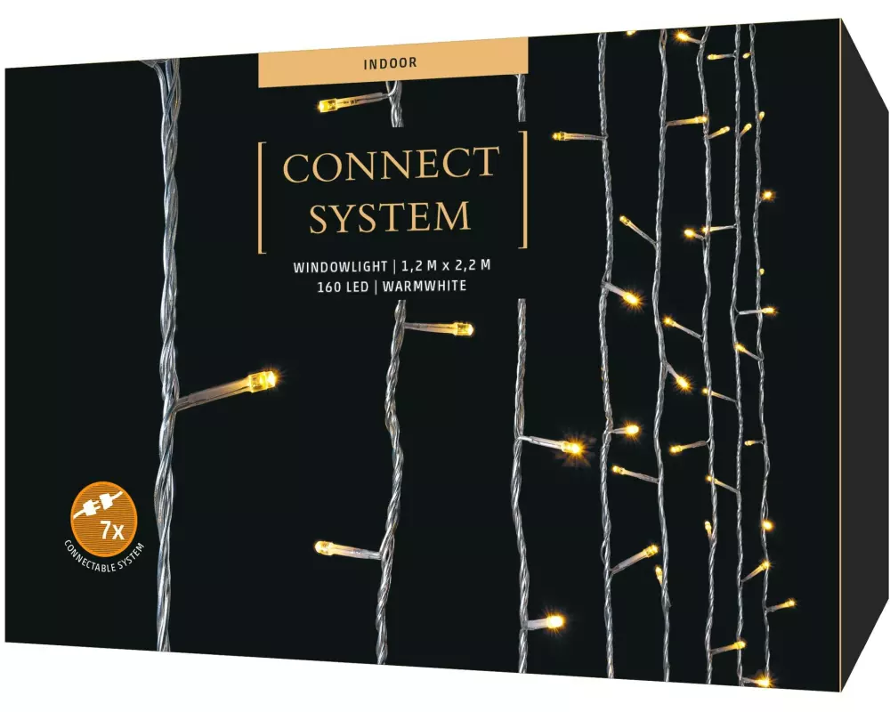 STT Lichtervorhang Starterkit-System Connect 160 LED, 1.2 m