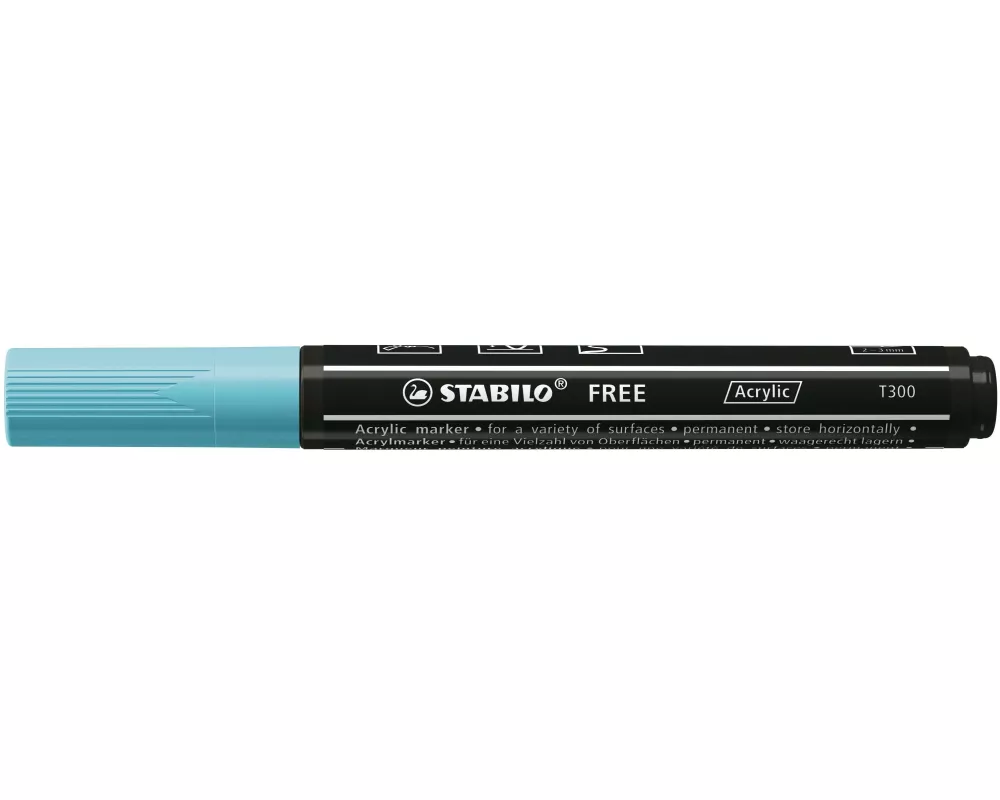 STABILO Acrylmarker Free Acrylic T300 Eisblau