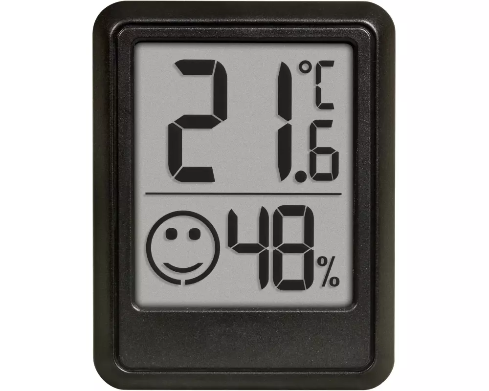 TFA Dostmann Thermo-/Hygrometer 30.5060.01 Schwarz