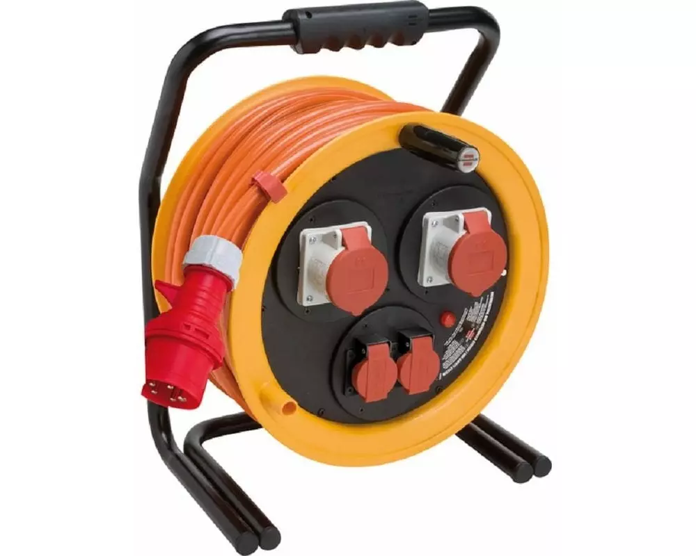 Brennenstuhl Kabelrolle Brobusta 380 40 m + Phasenw. 2x CEE/5 + 2x T25/5