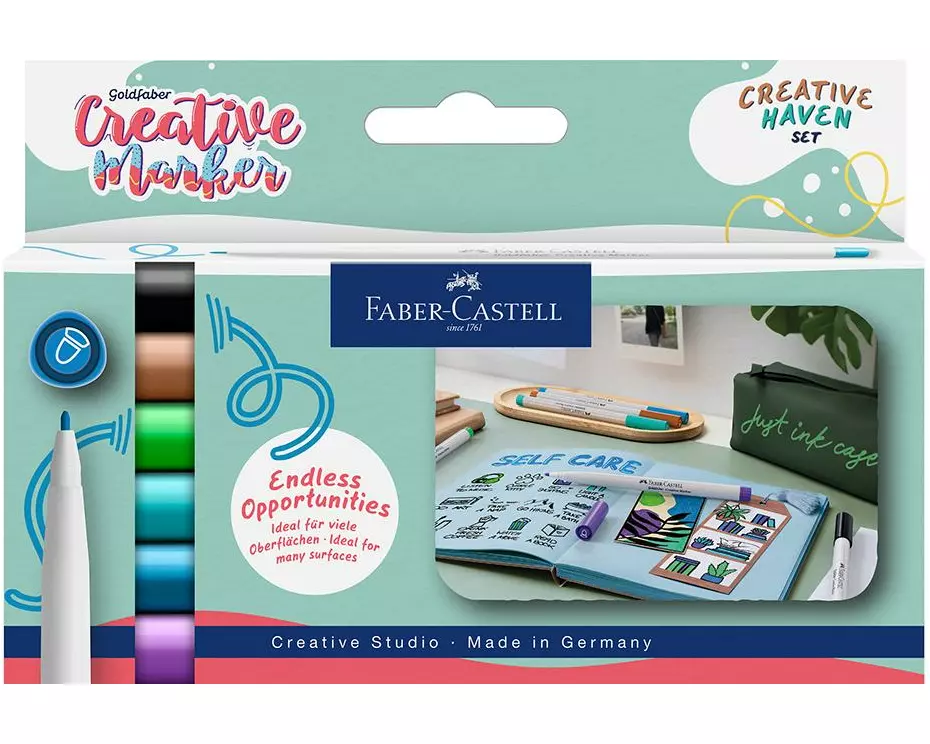 Faber-Castell Creative Marker Gofa 6er Etui, 1.5 mm