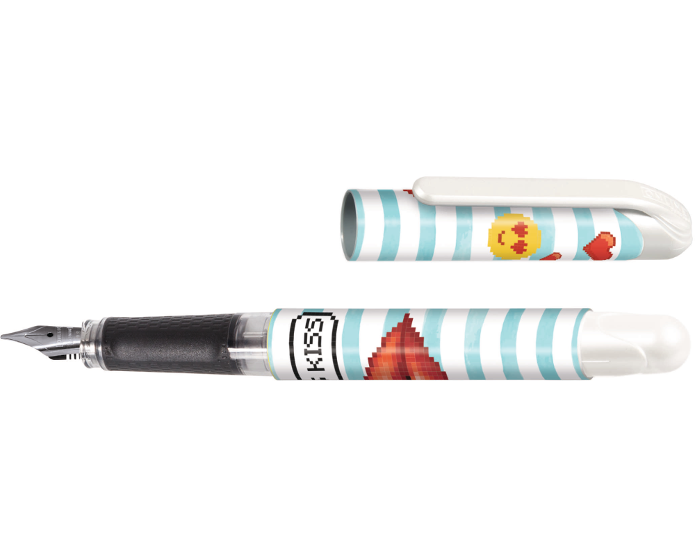 ONLINE Füllhalter College II 0.8mm 12478/3D Kiss Kiss blau