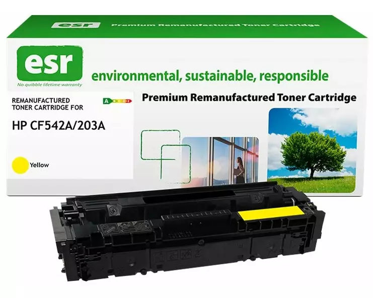 ESR Toner cartridge compatible with HP CF542A yellow remanufactured 1.300 pages
