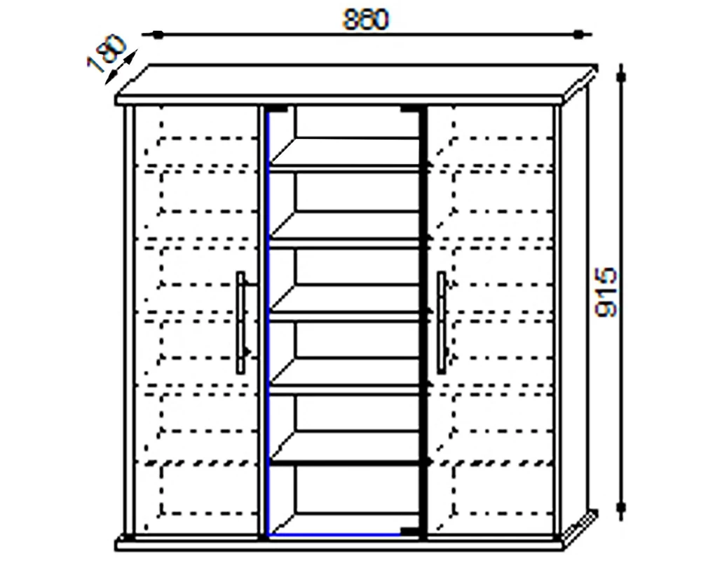 VCM Erste Hilfe Schrank Santila 92 x 88 x 18 cm, Weiss