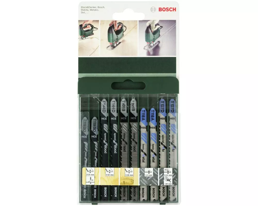 Bosch Stichsägeblätter-Set 10-teilig