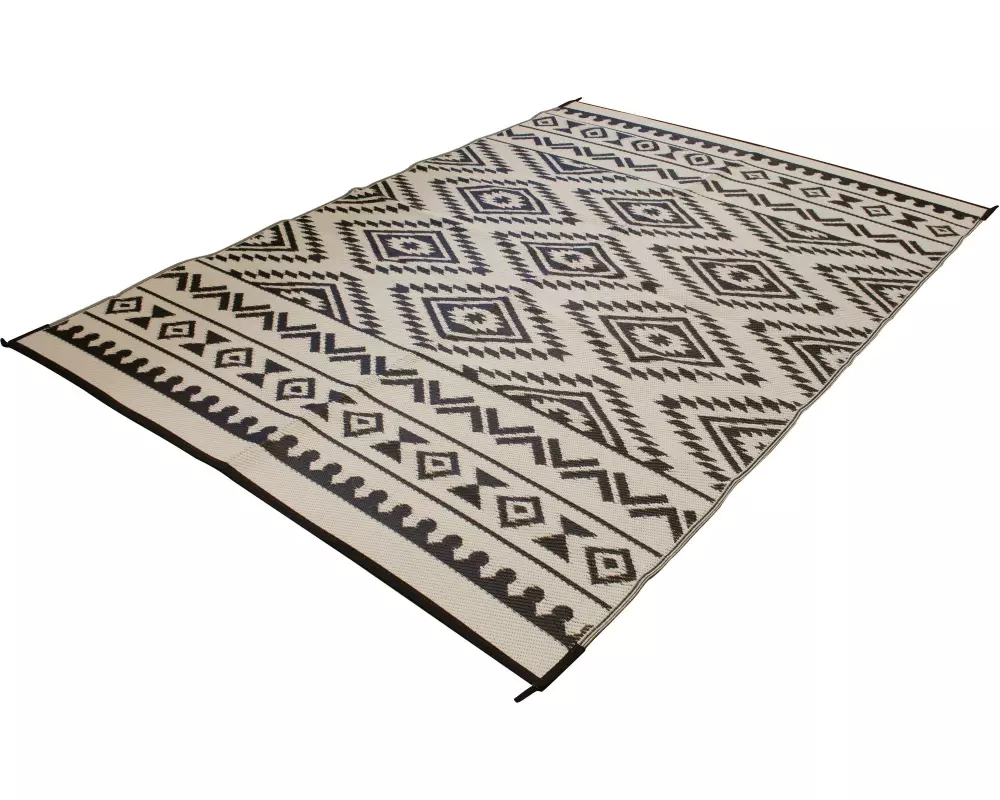 Eurotrail Zeltteppich Patio Mat 250 x 350 Schwarz/Weiss