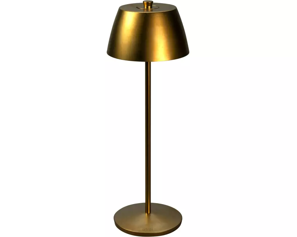 Konstsmide Akku-Tischleuchte Éze LED 2200/3000K, Dimmbar - Gold Matt
