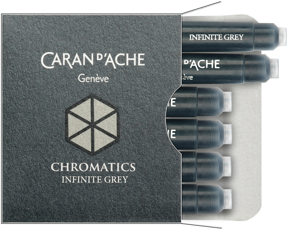 CARAN D'ACHE Tintenpatrone 8021.005 Infinite Grey 6 Stück