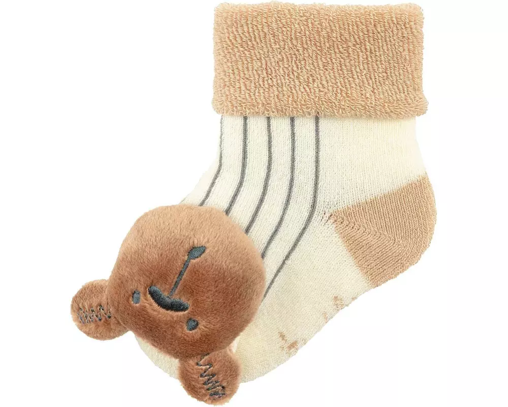Sterntaler Rasselsocken Bär Ecru Gr. 15/16