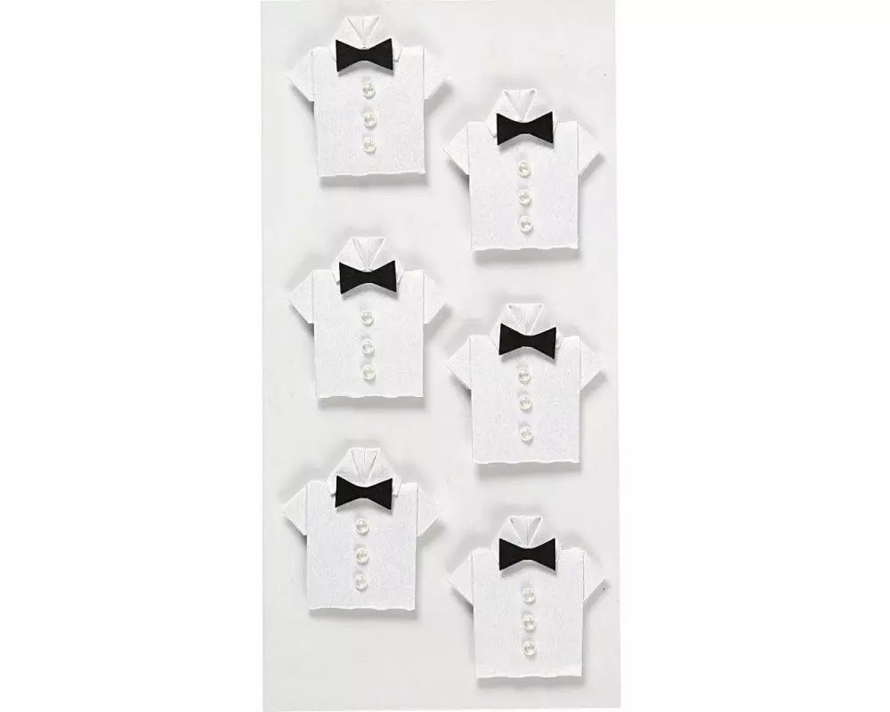 Creativ Company Motivsticker Hemd, 6 Stück