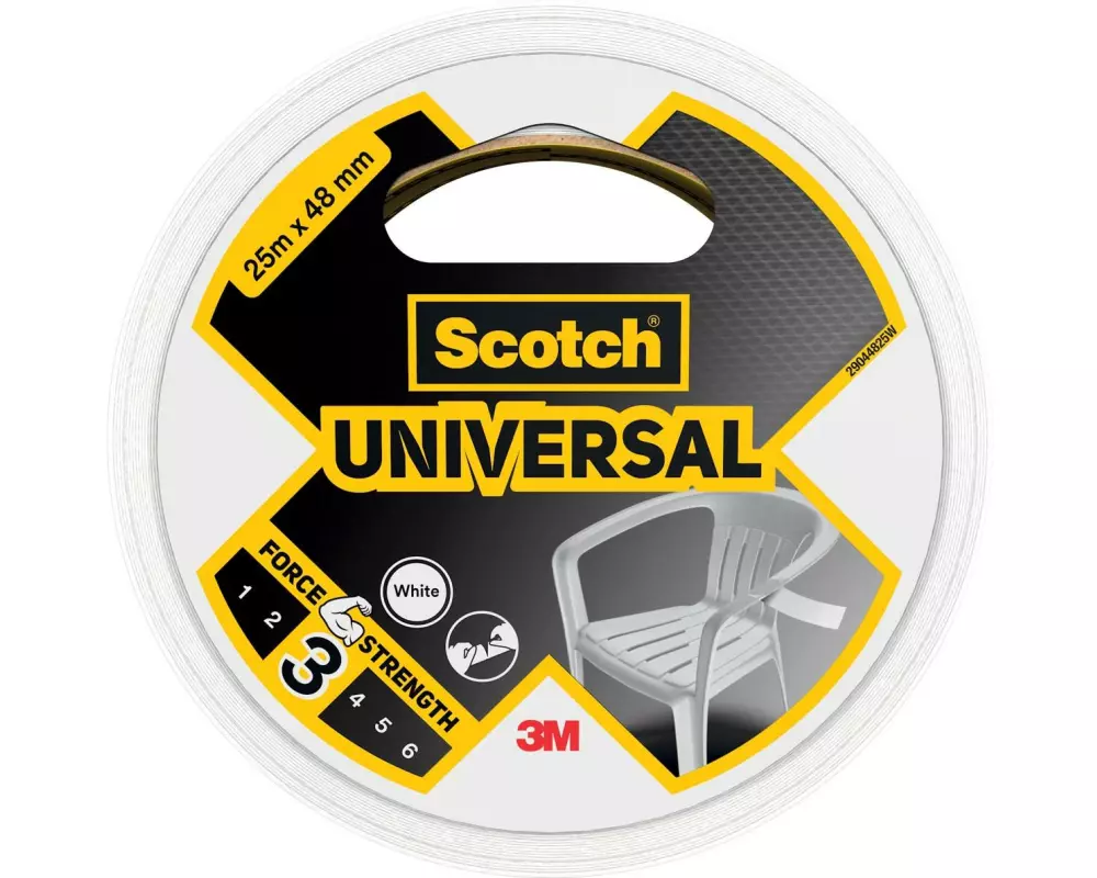 3M Klebeband Scotch Universal 48 mm x 25 m, Weiss