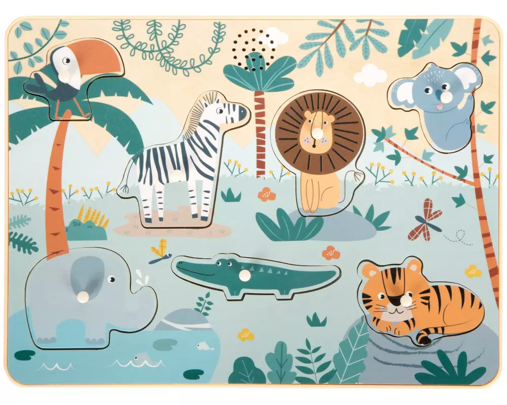 small foot Setzpuzzle Tierlaute Safari