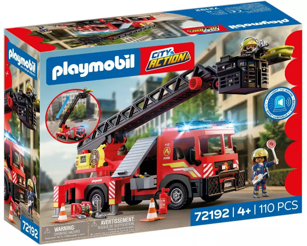 Playmobil Feuerwehr-Leiterfahrzeug 72192