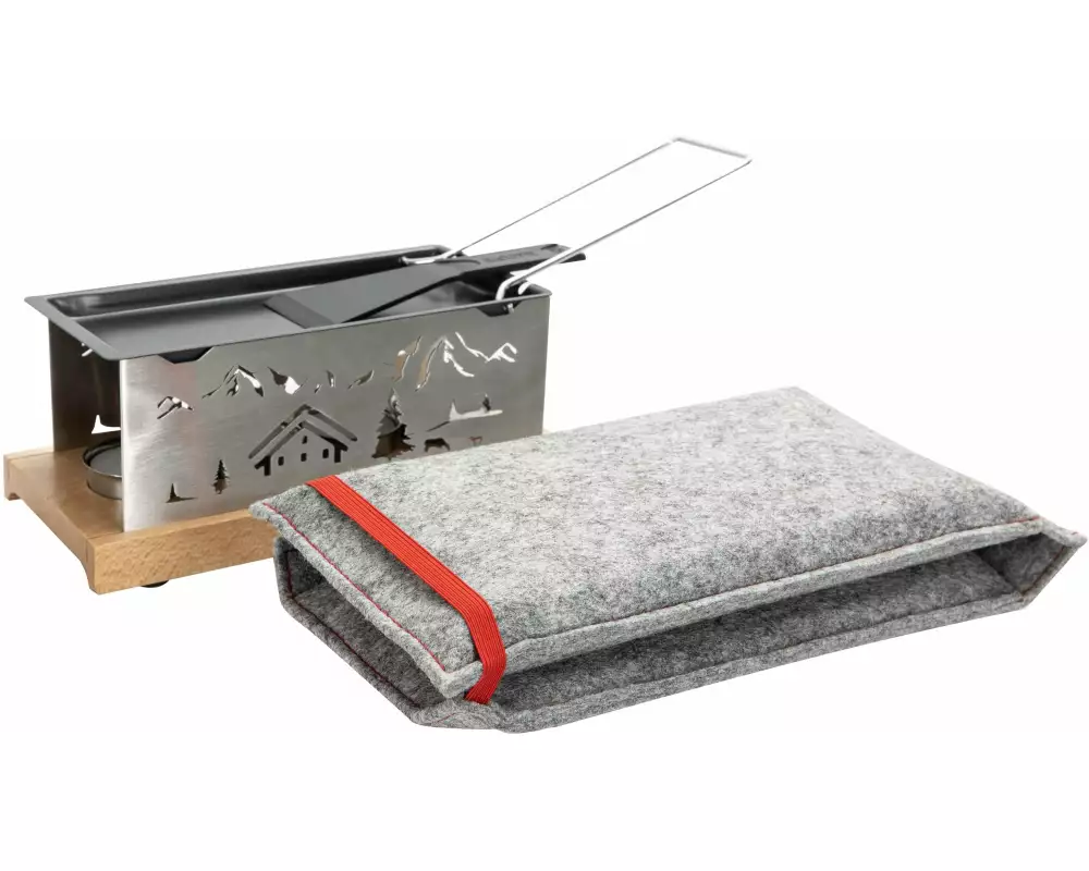 Nouvel Teelicht-Raclette Bergdorf Silber