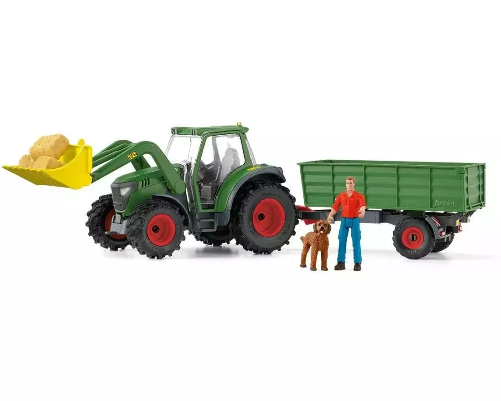 Schleich Spielfigurenset Farm World Traktor mit Anhänger