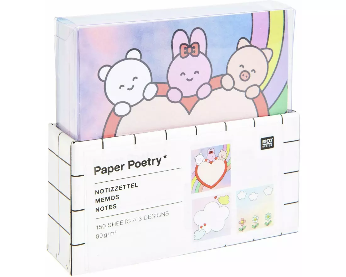 Rico Design Notizzettel Chingu 9 x 9 cm