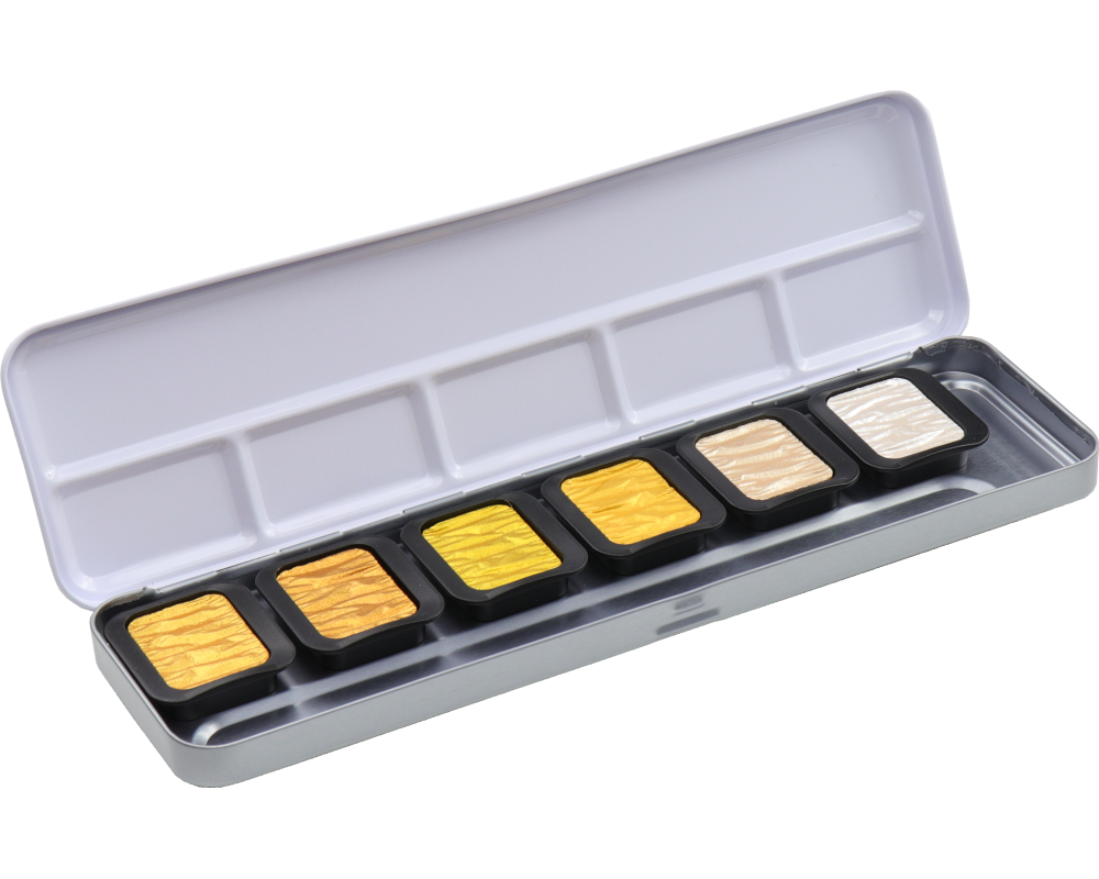 TALENS Perlglanzfarbe Finetec Box F0601 Essentials Classics 6 Farben