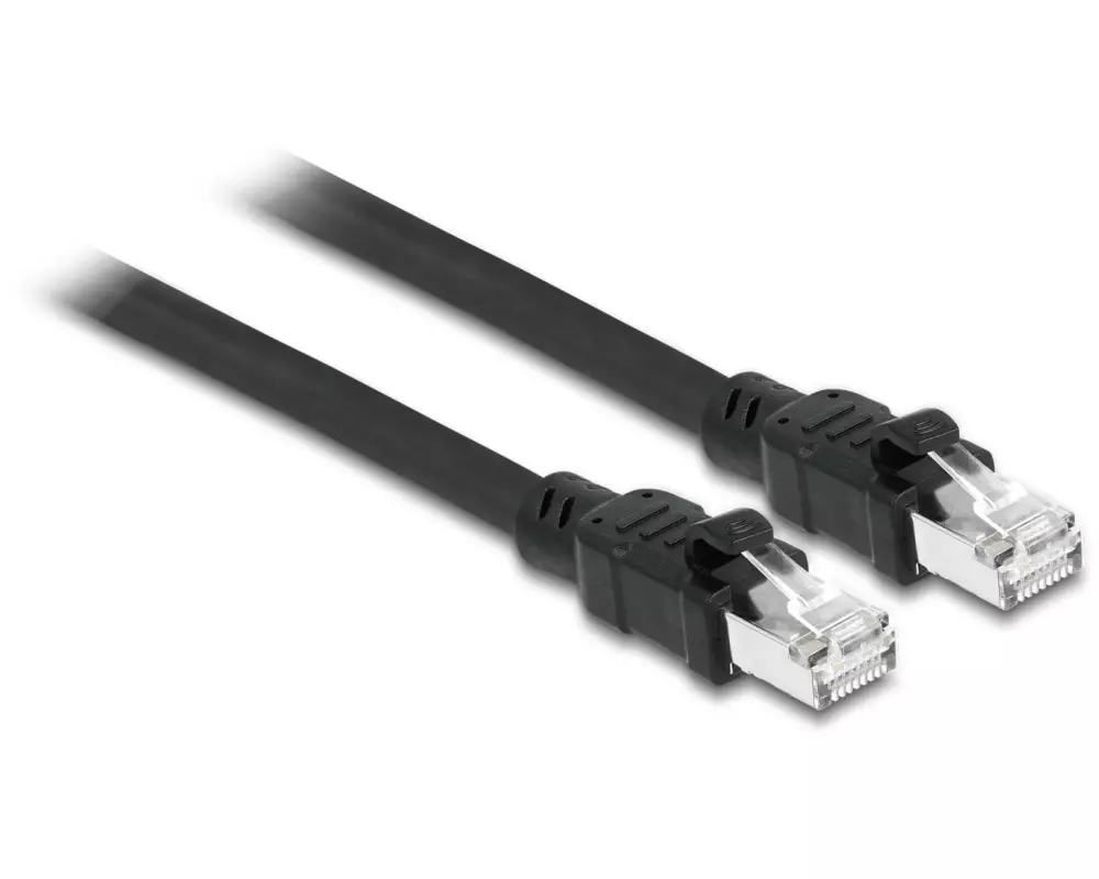 Delock Patchkabel Cat 6A, F/UTP, 5 m, Schwarz