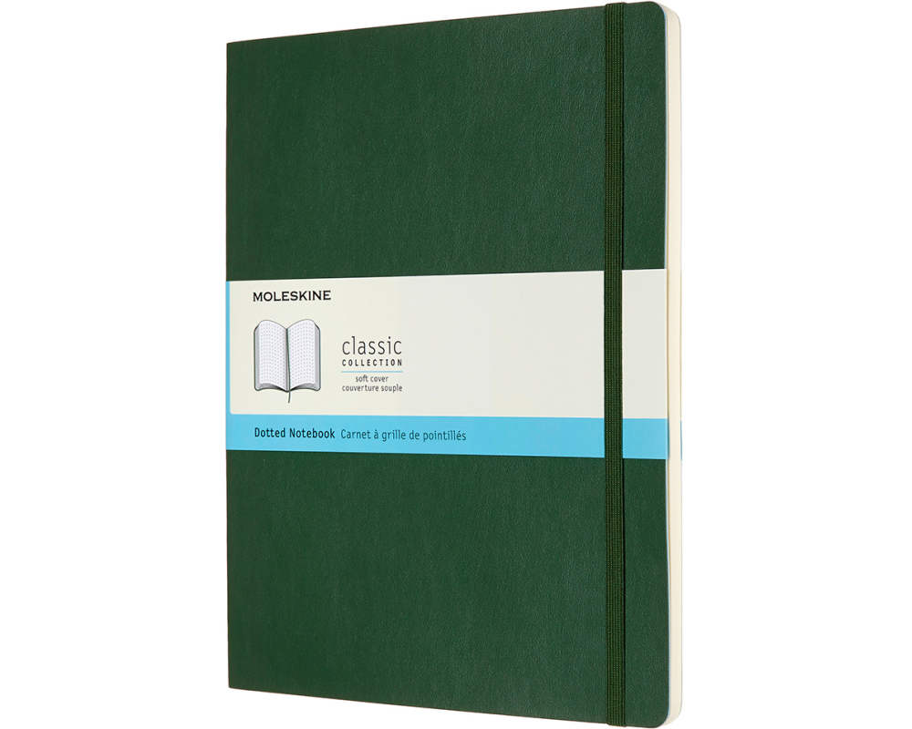 MOLESKINE Notizbuch XL SC 25x19cm 600080 gepunktet, myrtengrün, 192 S.