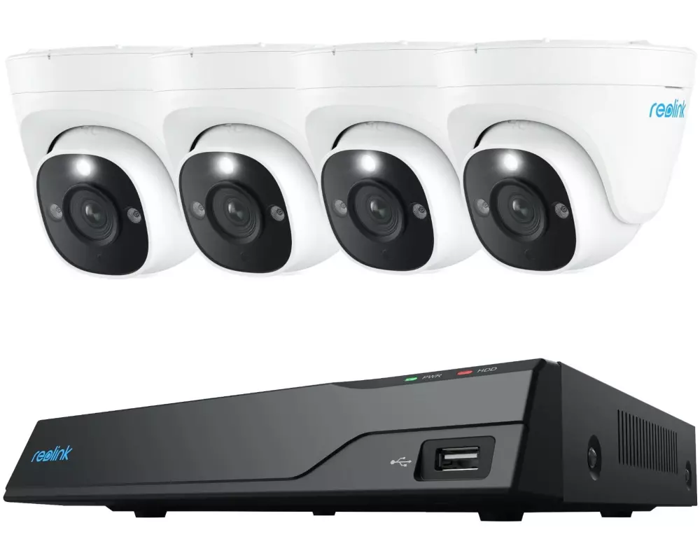 Reolink Überwachungsset NVS8-8MD4 Dome, inkl. 2TB Harddrive