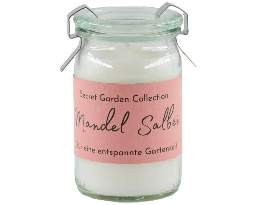 Schulthess Kerzen Gartenkerze Sceret Garden Mandel Salbei 5.5 cm x 9 cm