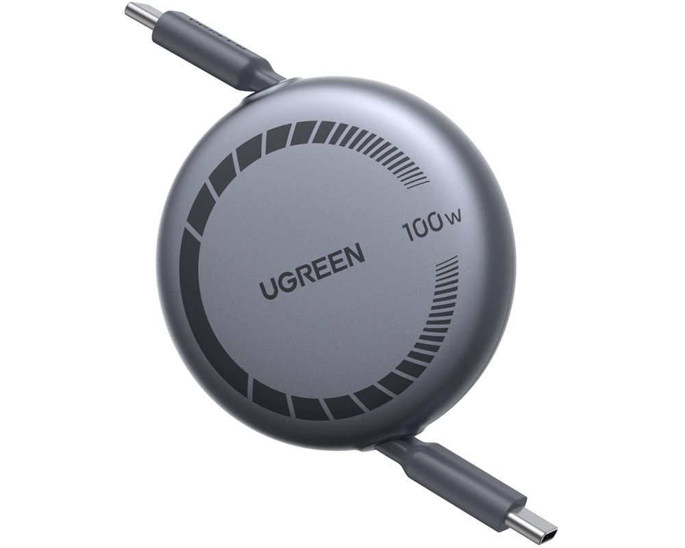 UGREEN Fast Charging USB-CtoUSB-C 65905 Retractable Cable 100W,PD,1m