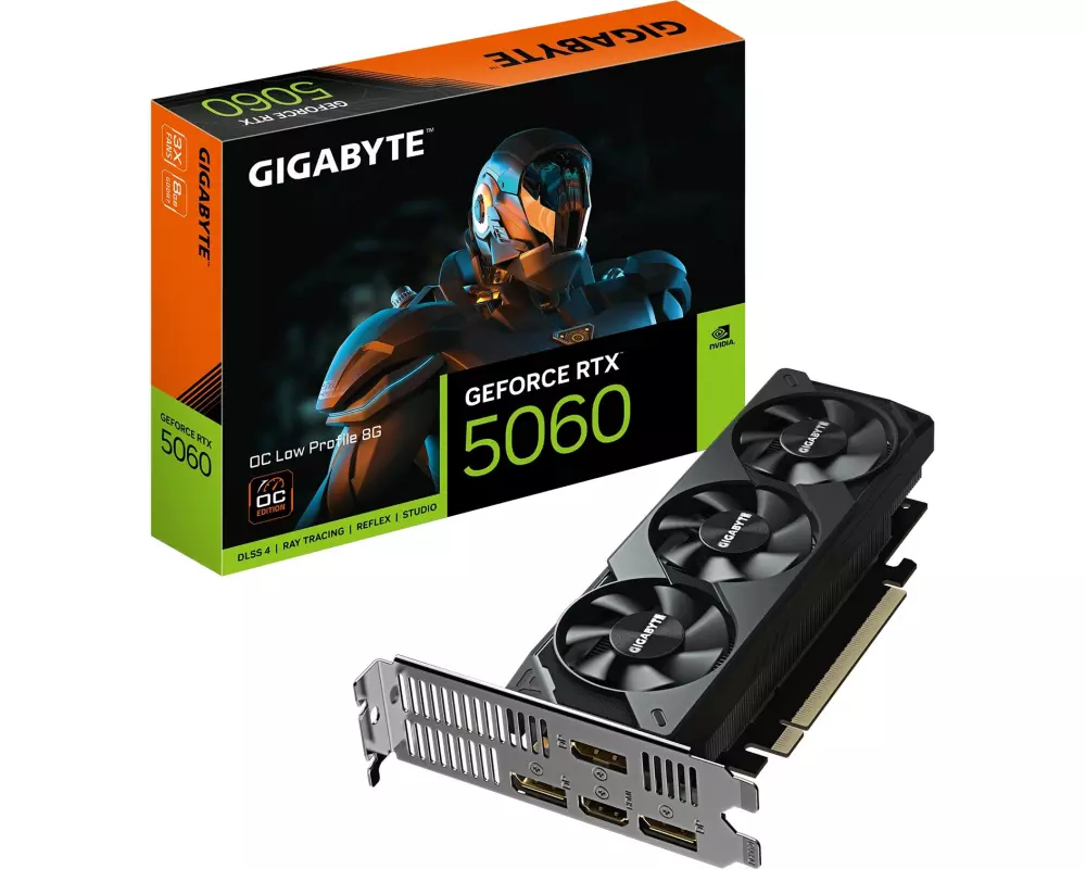 Gigabyte Grafikkarte GeForce RTX 5060 OC Low Profile 8G