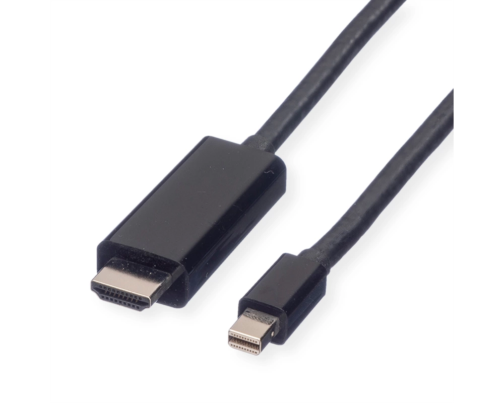 VALUE Mini DisplayPort Kabel, Mini DP-UHDTV, ST/ST, schwarz, 2 m