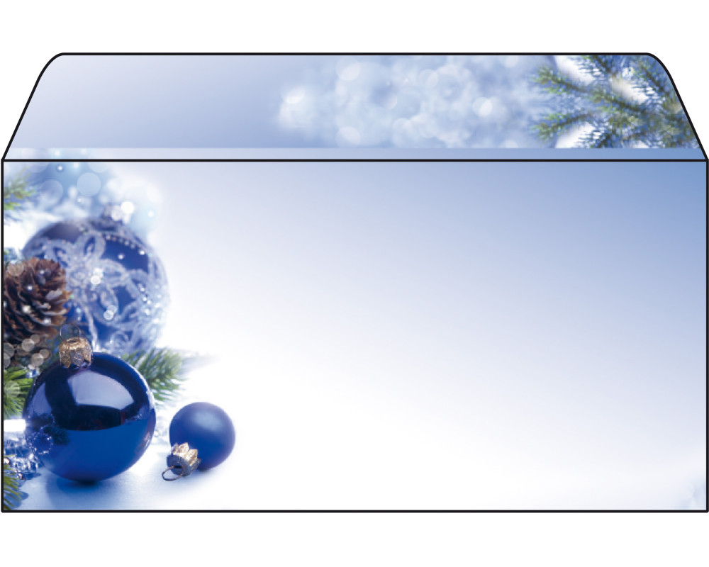 SIGEL Weihnachts-Couverts C6/5 DU036/W Blue Harmony 50 Stück