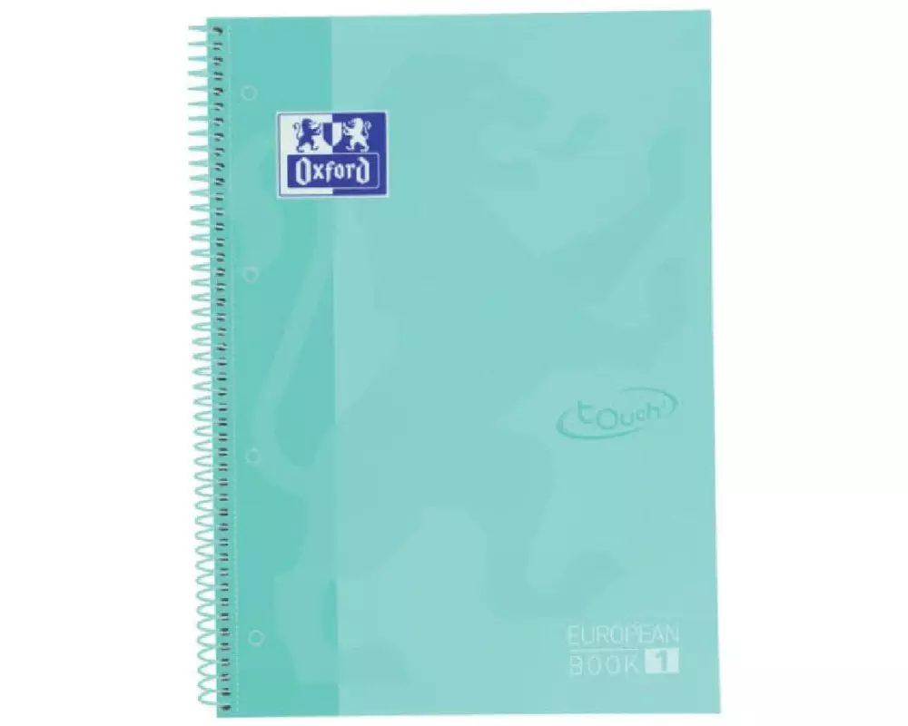 Oxford Schreibblock School Touch A4+, kariert, Pastellmint