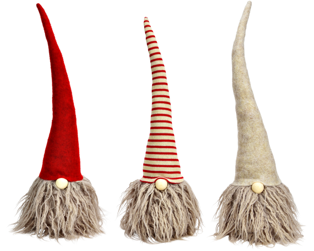 ROOST Aufsteller Wichtel 12x47x12cm 10043970 assortiert, beige/rot