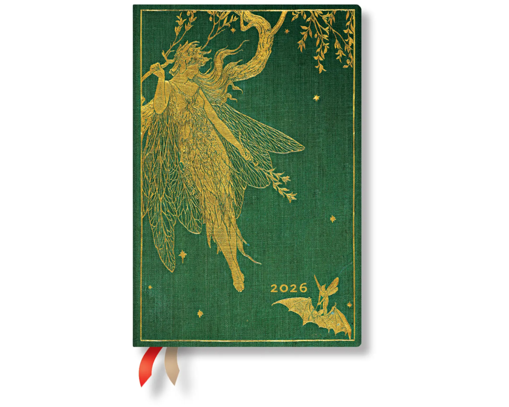 PAPERBLANKS Agenda Olive Fairy 2026 DD0549-1 1T/1S TAG Mini HC DE 9.5x14cm