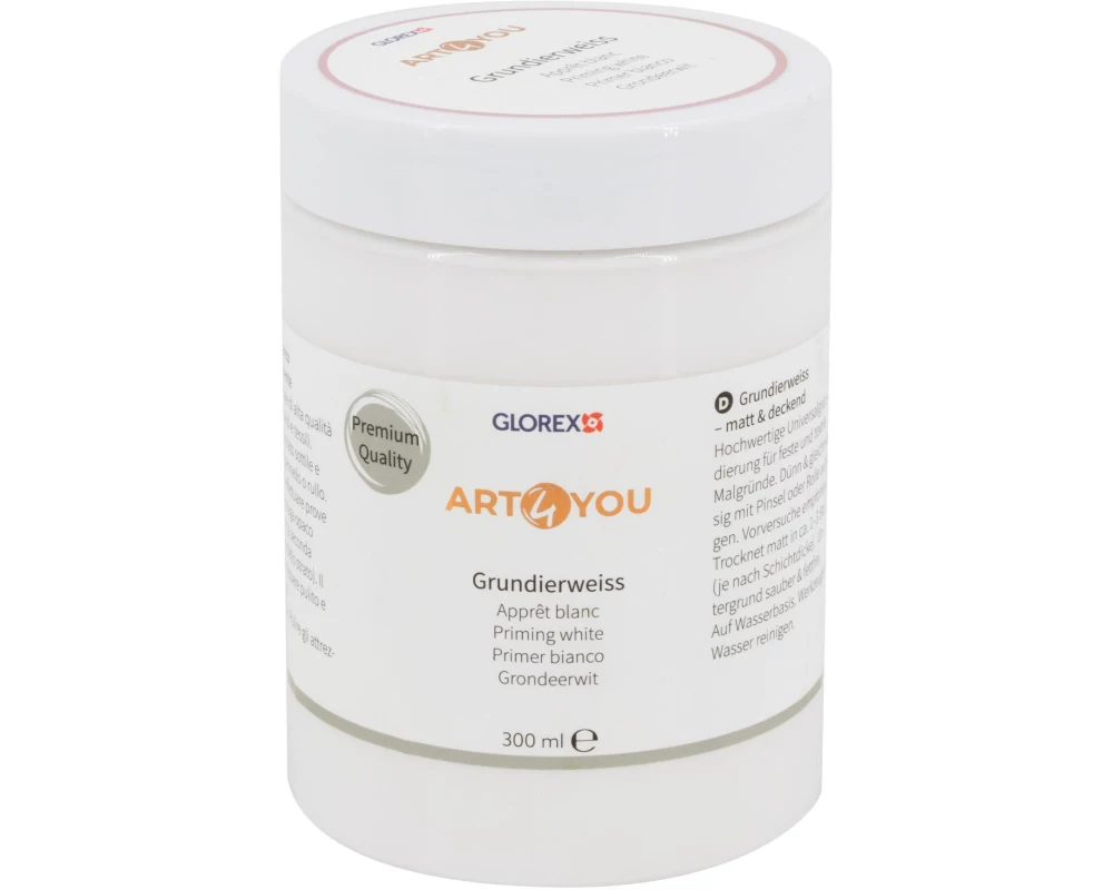 Glorex Glorex Grundierweiss 300 ml, Weiss