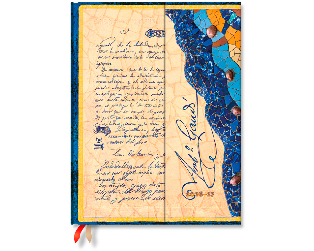 PAPERBLANKS Agenda Manuskript Ultra 26/27 DD1734-0 1W/2S 18M DE VER HC 18x23cm