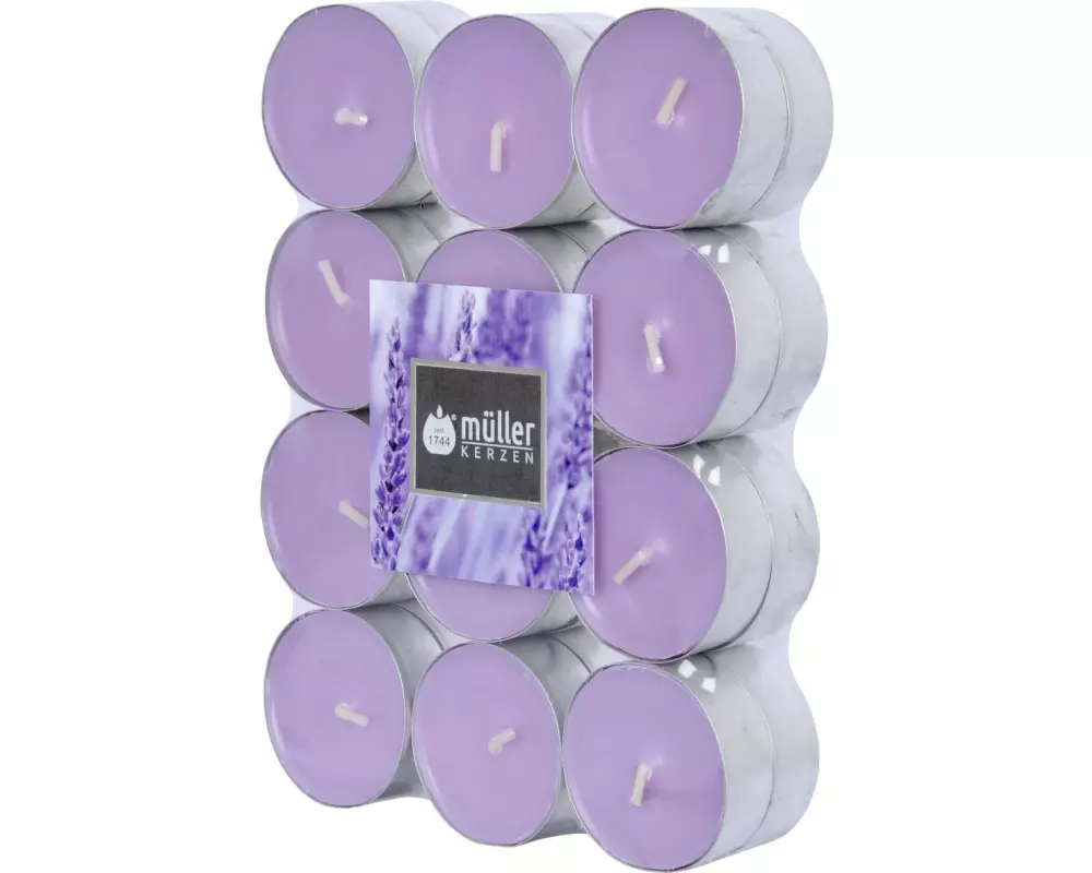 müller Kerzen Duftkerze Lavender Fields 24 Stück