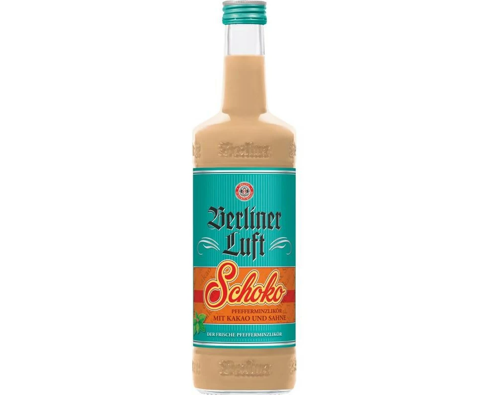 Berliner Luft Schoko Pfefferminzlikör mit Kakao & Sahne