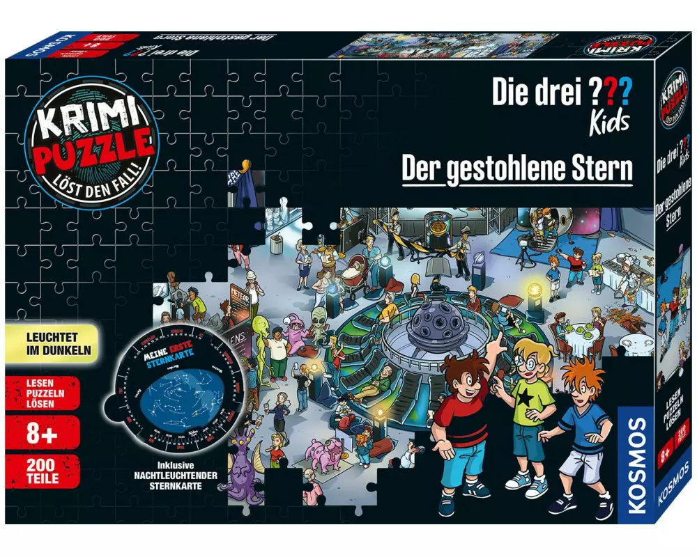 Kosmos Krimi-Puzzle Die drei ??? Kids – Der gestohlene Stern