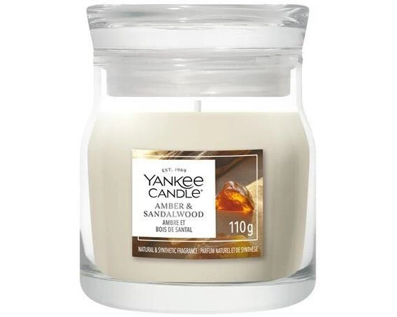 Yankee Candle Signature Duftkerze Amber & Sandalwood Signature Small Jar