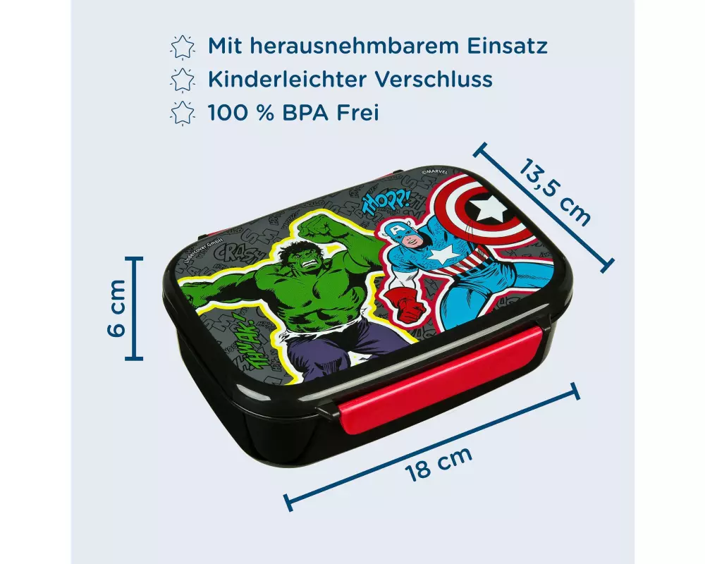 Scooli Lunchbox Avengers Mehrfarbig