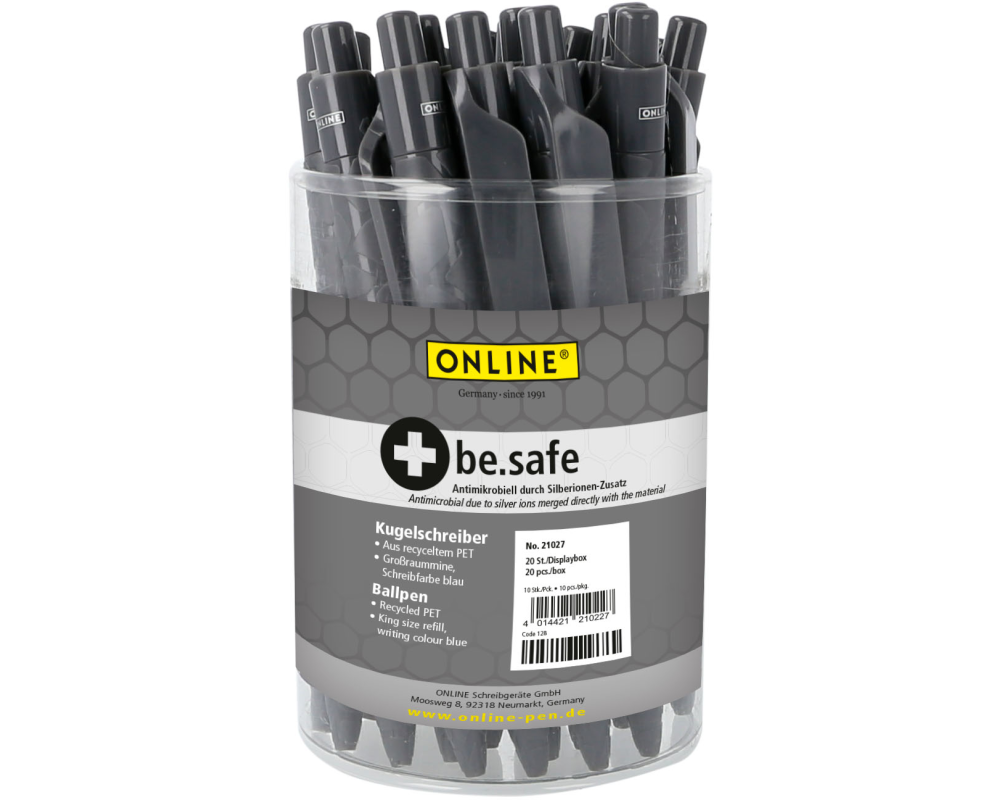 ONLINE Thekendisplay Kugelschreiber 21027 Be.Safe 20 Stk.