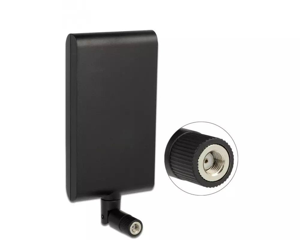 Delock WLAN-Antenne 802.11 ac/a/h/b/g/n RP-SMA 10 dBi Rundstrahl