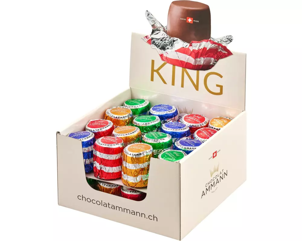 Chocolat Ammann King Milch Tischdisplay 32 x 30 g