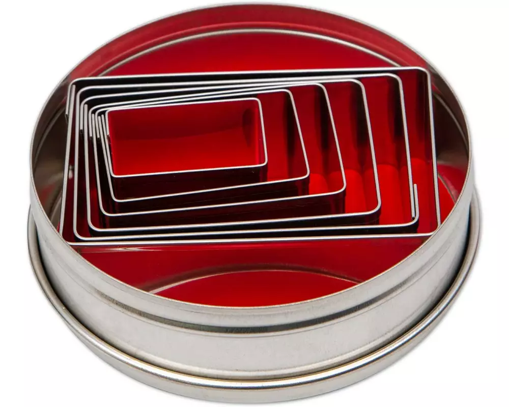 Städter Guetzli-Ausstecher Geometrische Figur, 6-teiliges Set