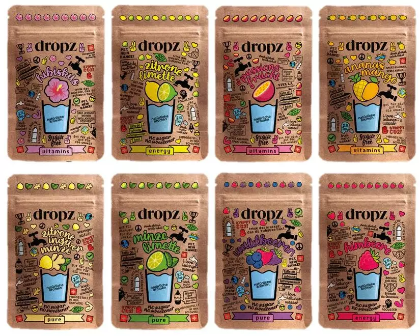 Dropz Bestseller Bundle 8 Beutel à 20 Stück