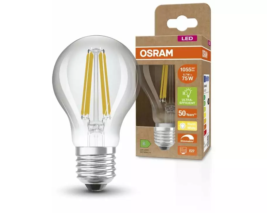 OSRAM Lampe LED superstar+ classic A Warmweiss (WW)