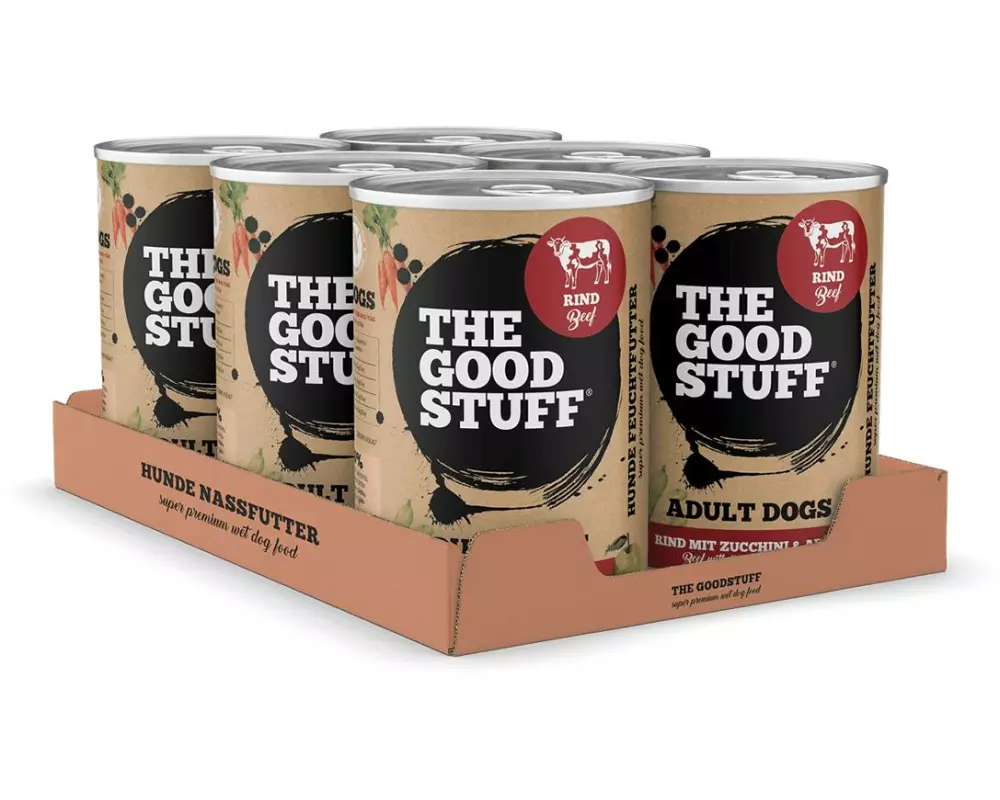 The Goodstuff Nassfutter Rind & Zucchini Adult, 6 x 400g