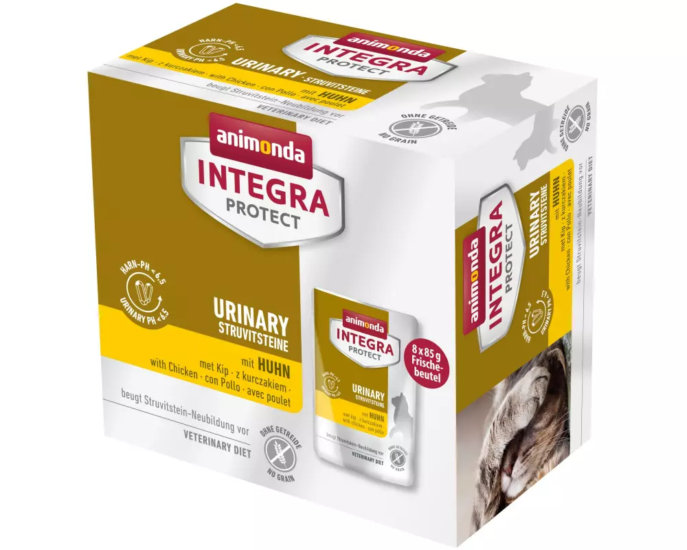 Animonda Integra Protect Nassfutter Urinary Huhn, 8 x 85g