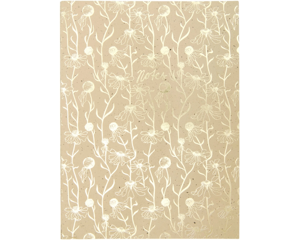 RICO DESIGN Notizbuch In The Meadow 302651 Cappuccino, blanco 80 Blatt