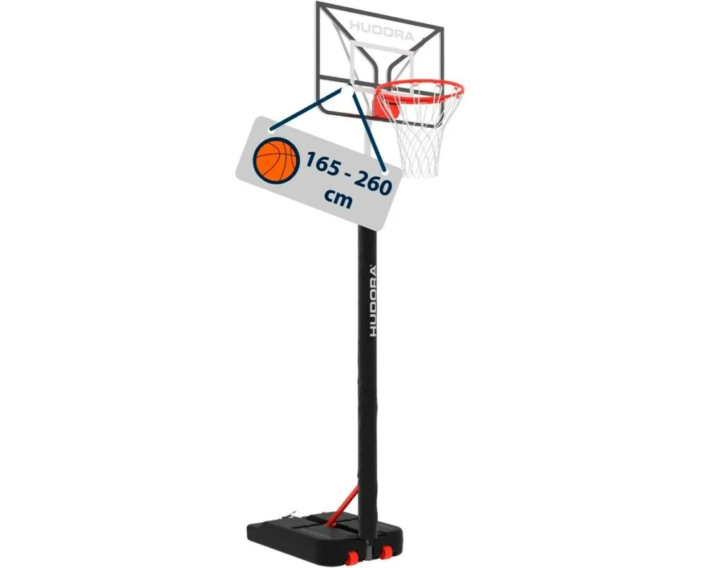 Hudora Basketballständer Roco 205/260 grau