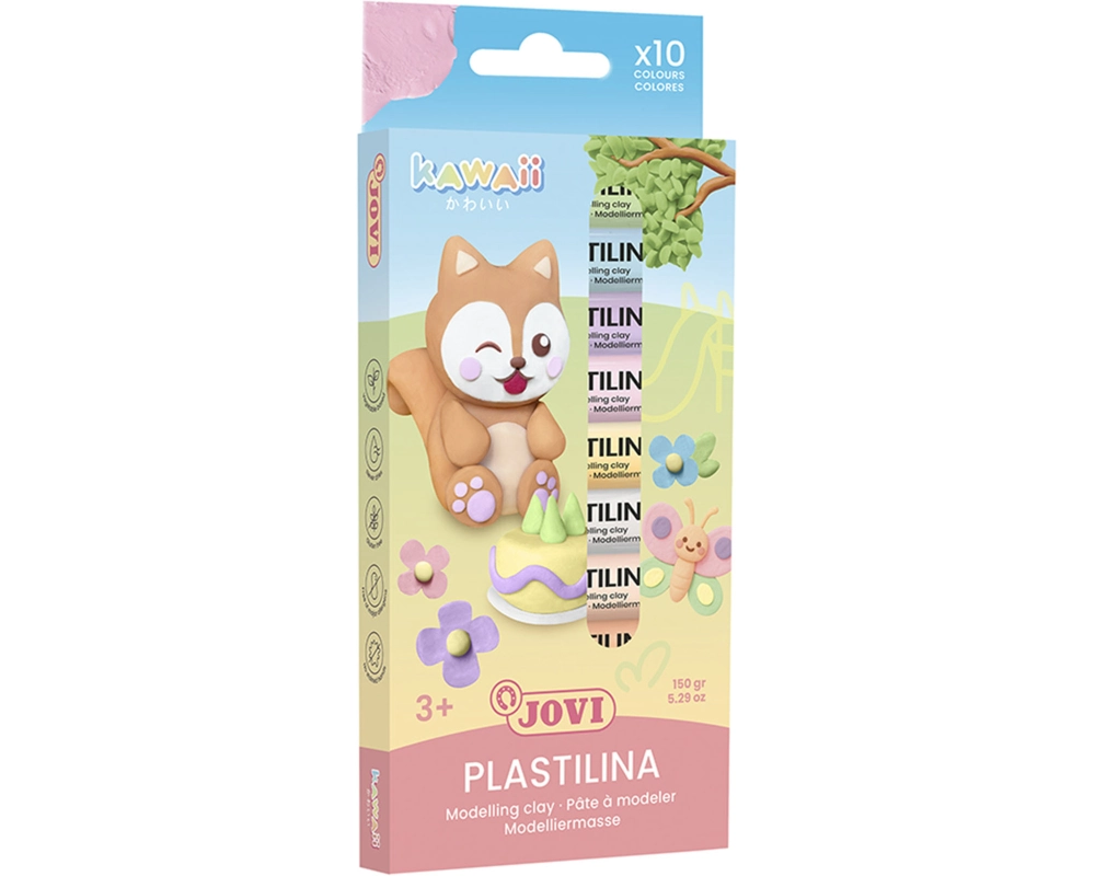 JOVI Knete Kawaii 10x15g 514059010 Plastilina